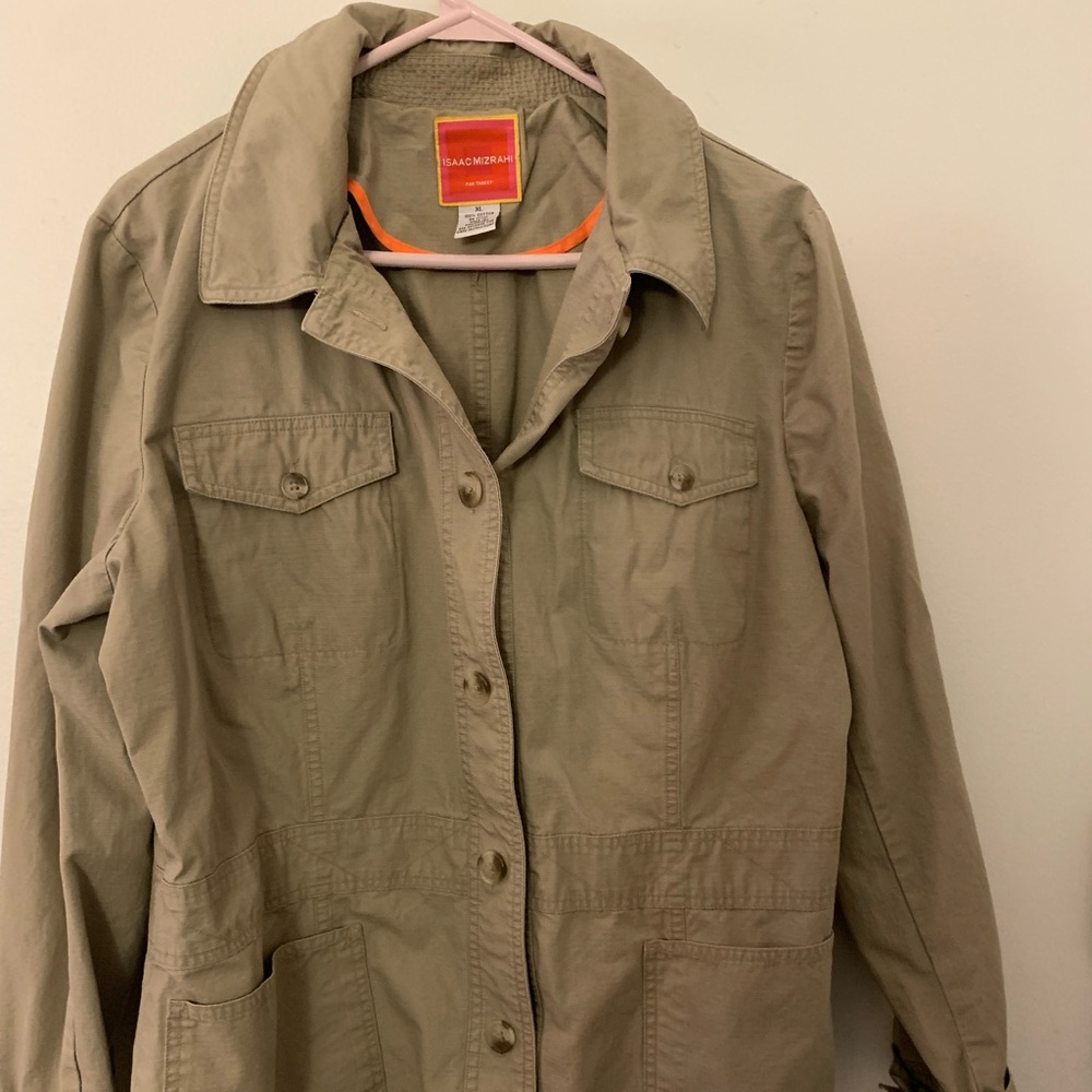 Women’s Isaac Mizrahi Tan Jacket size XL